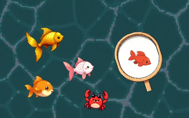 夜市撈金魚 遊戲畫面