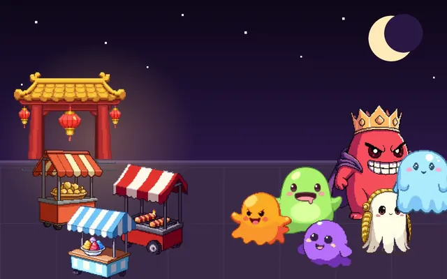 夜市守護戰 遊戲畫面